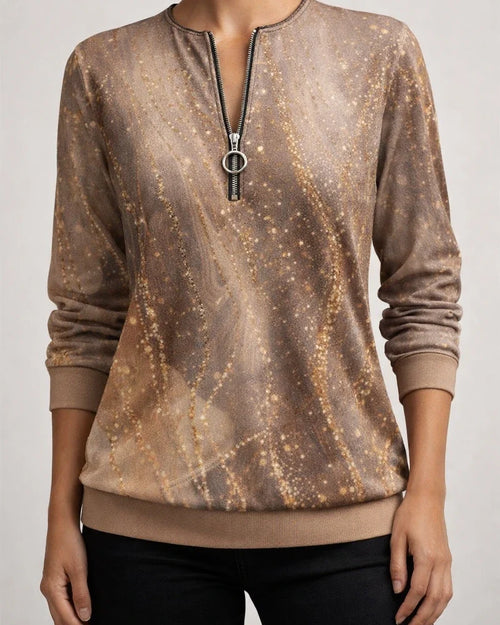 Women’s Long-Sleeve Casual Hoodie with Bohemian Print | JRSEE:954a80d4-ba78-4260-8e1e-f5650b8e3945