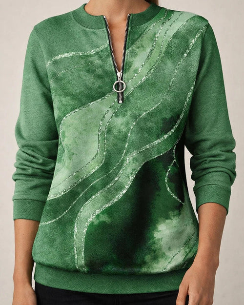 Women’s Long-Sleeve Casual Hoodie with Bohemian Print | JRSEE:9b932ca6-e9c3-4374-91f4-7dedd96dc781