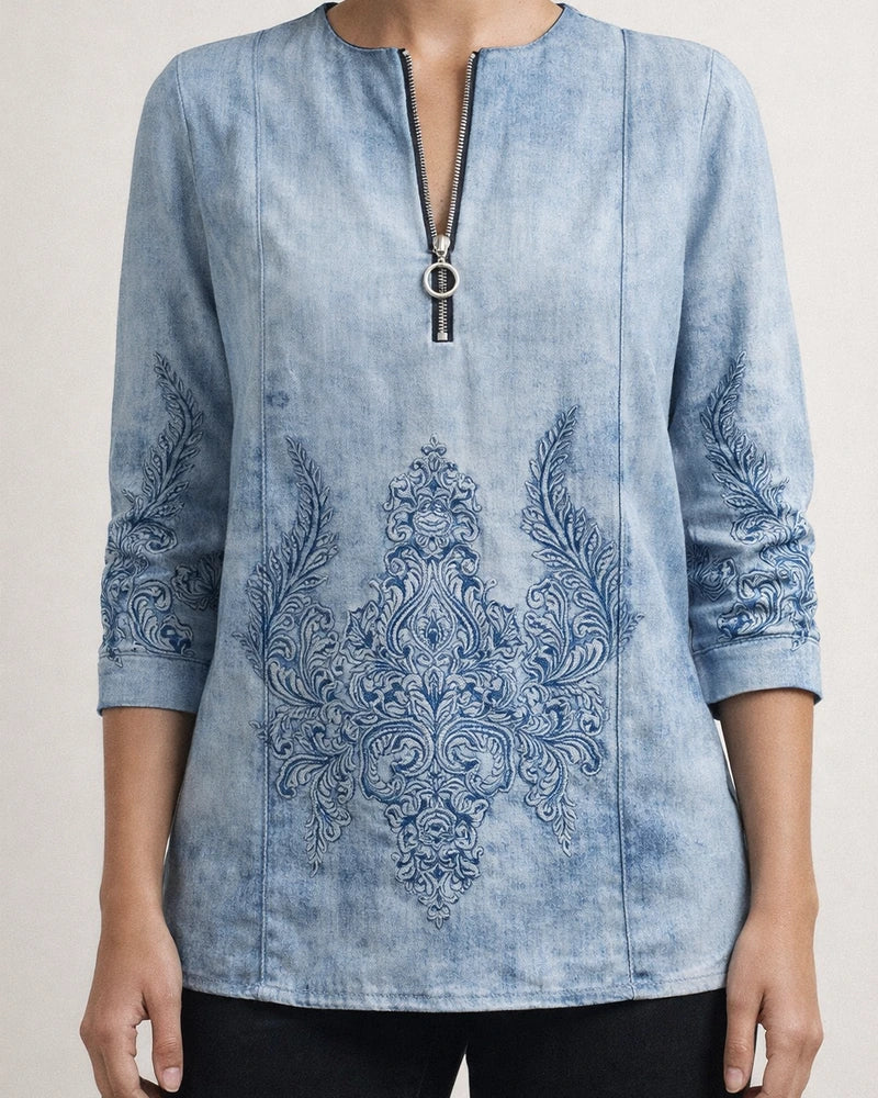 Women’s Long-Sleeve Casual Hoodie with Bohemian Print | JRSEE:5804f9d6-c5ba-4a1c-a1c9-eebe6bfc03ad