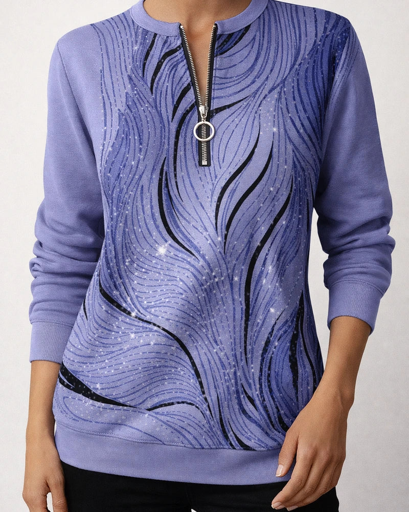 Women’s Long-Sleeve Casual Hoodie with Bohemian Print | JRSEE:cea246e5-a644-4c93-90da-1244bf67ab45
