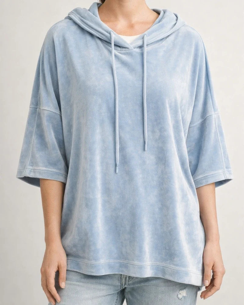 Women’s Loose-Fit Fall/Winter Hooded Sweatshirt with Batwing Sleeves | JRSEE:cd5297ca-f538-46e8-88a7-bfc24e93d713