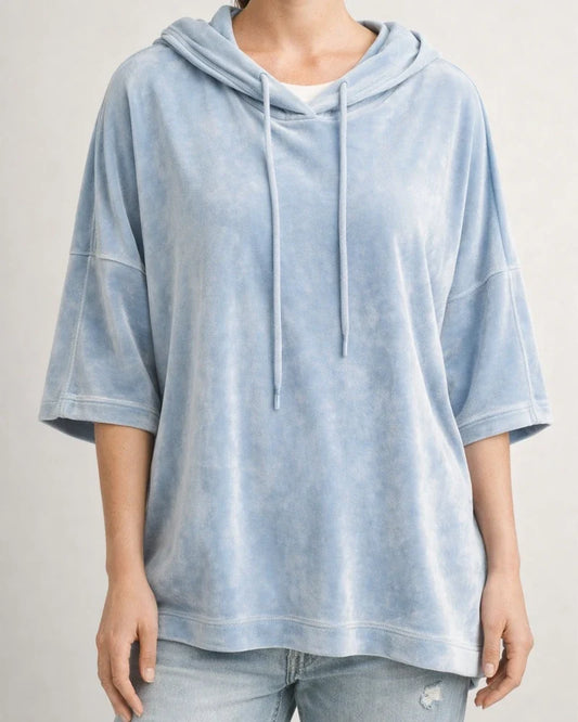 Women’s Loose-Fit Fall/Winter Hooded Sweatshirt with Batwing Sleeves | JRSEE:cd5297ca-f538-46e8-88a7-bfc24e93d713