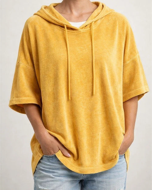 Women’s Loose-Fit Fall/Winter Hooded Sweatshirt with Batwing Sleeves | JRSEE:5f7d625a-4e98-43e7-9daa-a8e51c4092ab