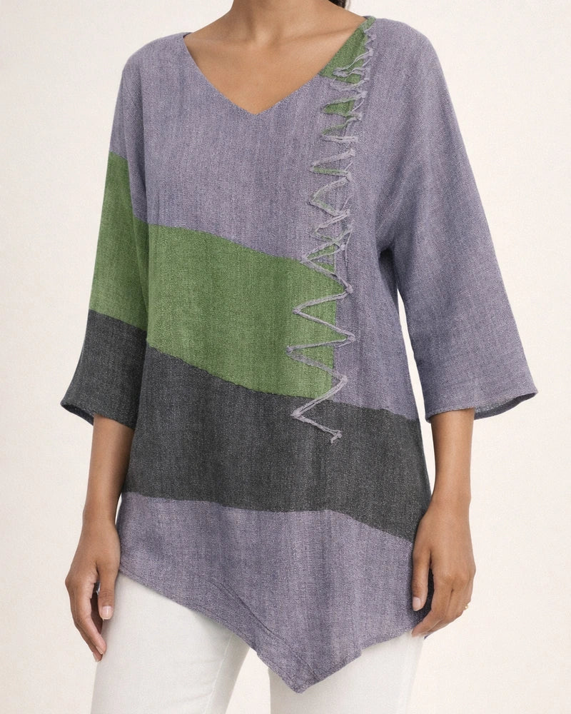 Women's New Arrival Casual Fashion Loose-Fit Long-Sleeve V-Neck Printed T-Shirt Top | JRSEE:9346aeaa-0eb9-421b-ae26-569bd11c6402