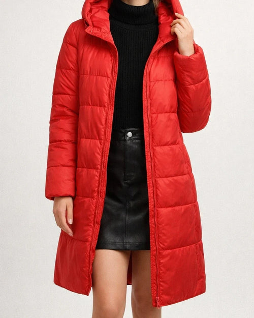 Women's New Autumn/Winter Mid-Length Thickened Fashion Casual Solid Color Cotton Jacket | JRSEE:8897c13c-952a-4a6c-8272-d65baa52793d