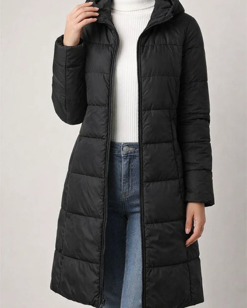 Women's New Autumn/Winter Mid-Length Thickened Fashion Casual Solid Color Cotton Jacket | JRSEE:89a743f1-b530-4734-8e05-32c2af2f5ab4