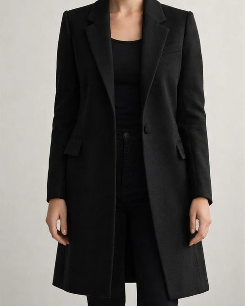 Women's New Commuter Style Winter Medium-length Lapel Buttons Solid Color Urban Casual Small Suit | JRSEE:61c59569-8e6d-4803-ac85-17b3ad0e0560