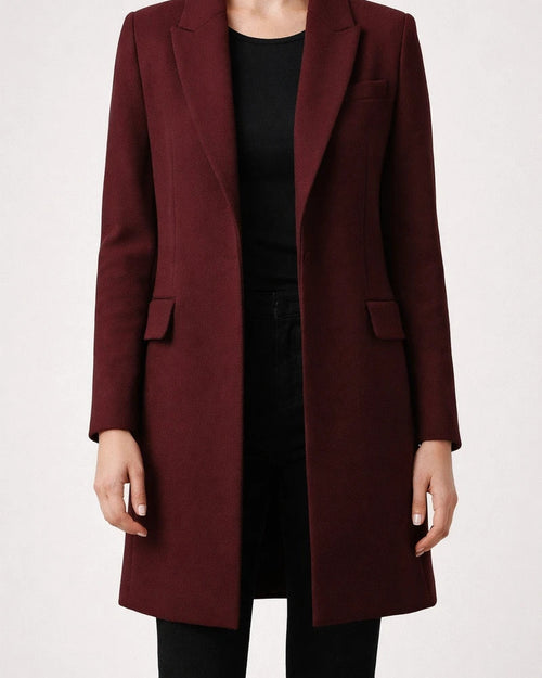 Women's New Commuter Style Winter Medium-length Lapel Buttons Solid Color Urban Casual Small Suit | JRSEE:ff881ea8-1dee-4a93-a50b-4d384ca20d54