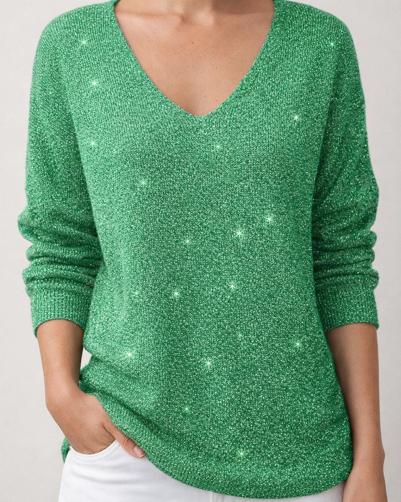 Women's New Drop-Shoulder V-Neck Long-Sleeve 3D Printed Top T-Shirt 2 | JRSEE:1016fbc7-a6bc-45f2-a80f-4021f5ae35ce