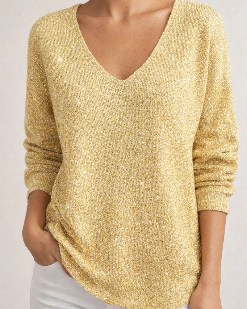 Women's New Drop-Shoulder V-Neck Long-Sleeve 3D Printed Top T-Shirt 2 | JRSEE:7882f273-d677-438d-ad21-b5f1edd07fcb