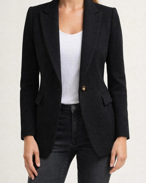 Women's New Fall and Winter Casual Tweed Lapel Button Suit Jacket | JRSEE:68da9ffb-3f56-47fd-ac64-51057c434381