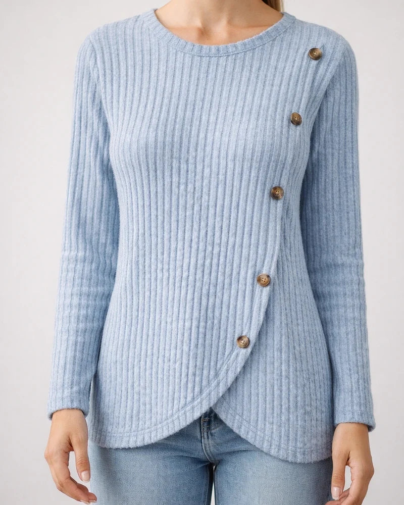 Women's New Fall and Winter Long-sleeved Round Neck Tulip Hem Bottoming Shirt T-shirt | JRSEE:1faa3e34-5861-401e-84bf-2ef804b2e291