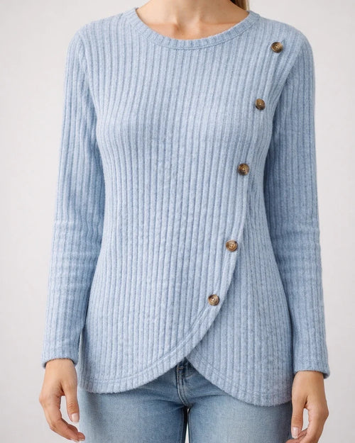 Women's New Fall and Winter Long-sleeved Round Neck Tulip Hem Bottoming Shirt T-shirt | JRSEE:1faa3e34-5861-401e-84bf-2ef804b2e291