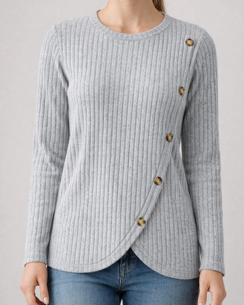Women's New Fall and Winter Long-sleeved Round Neck Tulip Hem Bottoming Shirt T-shirt | JRSEE:441b3cf1-e7e8-48ad-8a3e-f445cd2acd52