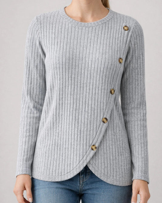 Women's New Fall and Winter Long-sleeved Round Neck Tulip Hem Bottoming Shirt T-shirt | JRSEE:441b3cf1-e7e8-48ad-8a3e-f445cd2acd52