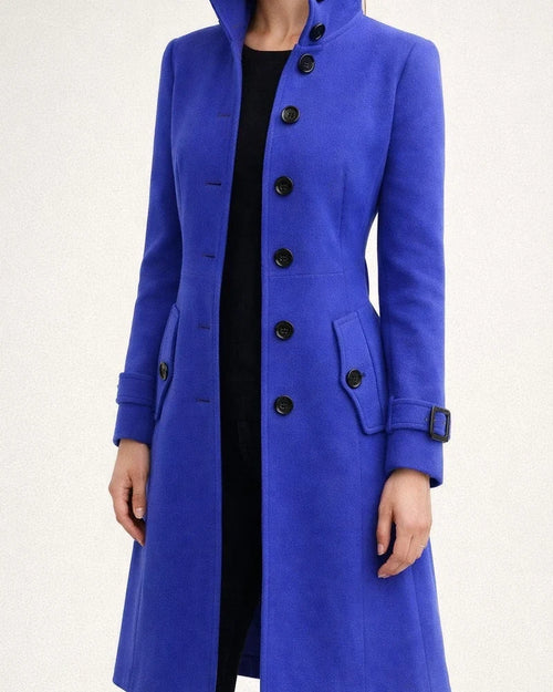 Women's New Fall and Winter Slim Tweed Coat Solid Color Coat | JRSEE:065f97c1-5e80-4ff9-8f60-2d2a1a6181e9