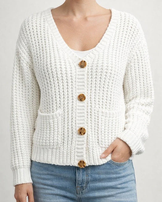 Women's New Fall and Winter Solid Color Thick Needle Sweater Coat Loose Soft Knitted Cardigan | JRSEE:7d1b5c4f-4bfb-4476-8227-12e0720366ab