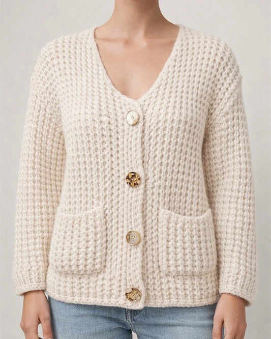 Women's New Fall and Winter Solid Color Thick Needle Sweater Coat Loose Soft Knitted Cardigan | JRSEE:2a0de613-9e52-4f59-9059-0d32644fcfc1