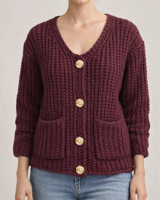 Women's New Fall and Winter Solid Color Thick Needle Sweater Coat Loose Soft Knitted Cardigan | JRSEE:5e5d07ac-1058-47d7-8e75-15c451181777