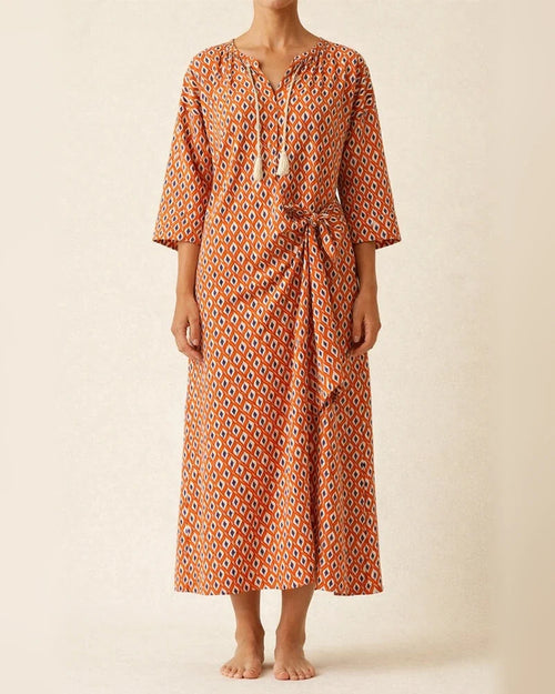 Women's New Five-quarter Sleeve Striped Cardigan Lapel Shirt Dresses | JRSEE:80202c59-713a-403f-9f68-280136058568