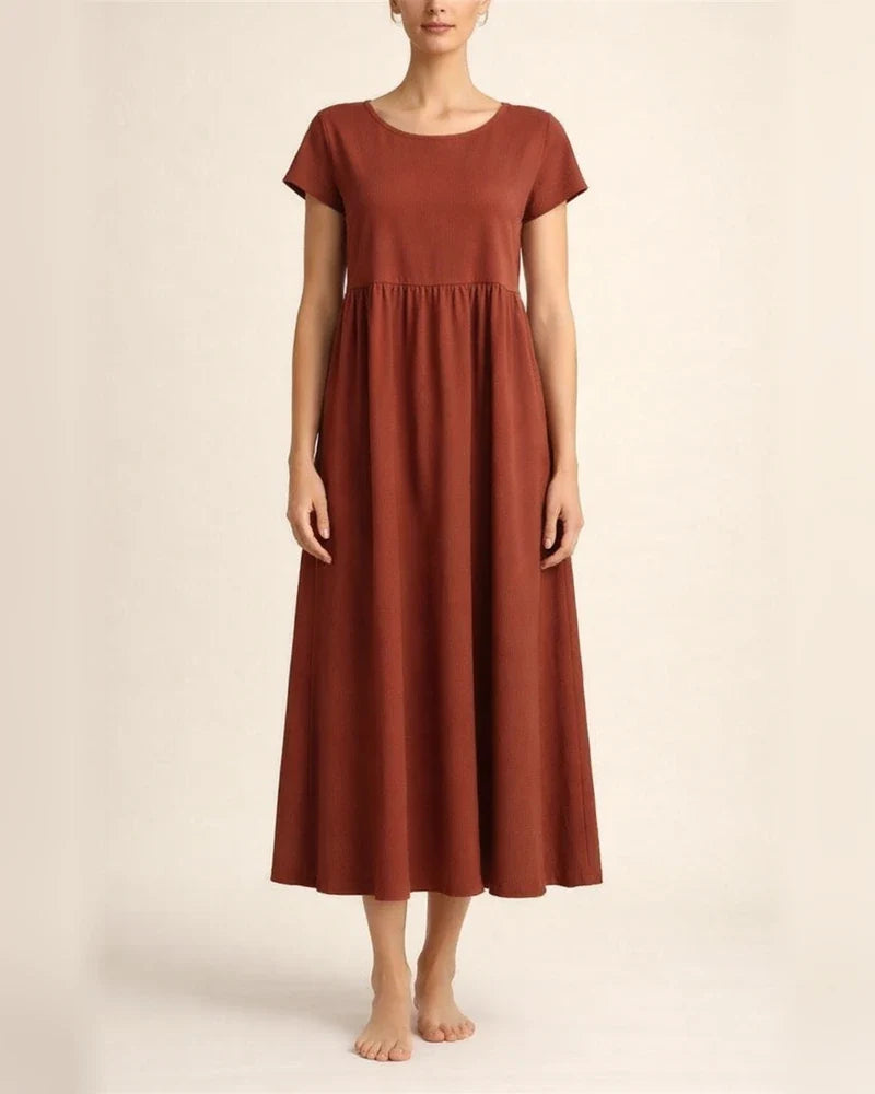 Women's New Solid Color Sleeveless Loose Dress Cotton Linen Round Neck Dresses | JRSEE:0e4f391b-cff9-4036-b307-072bfa2b1199