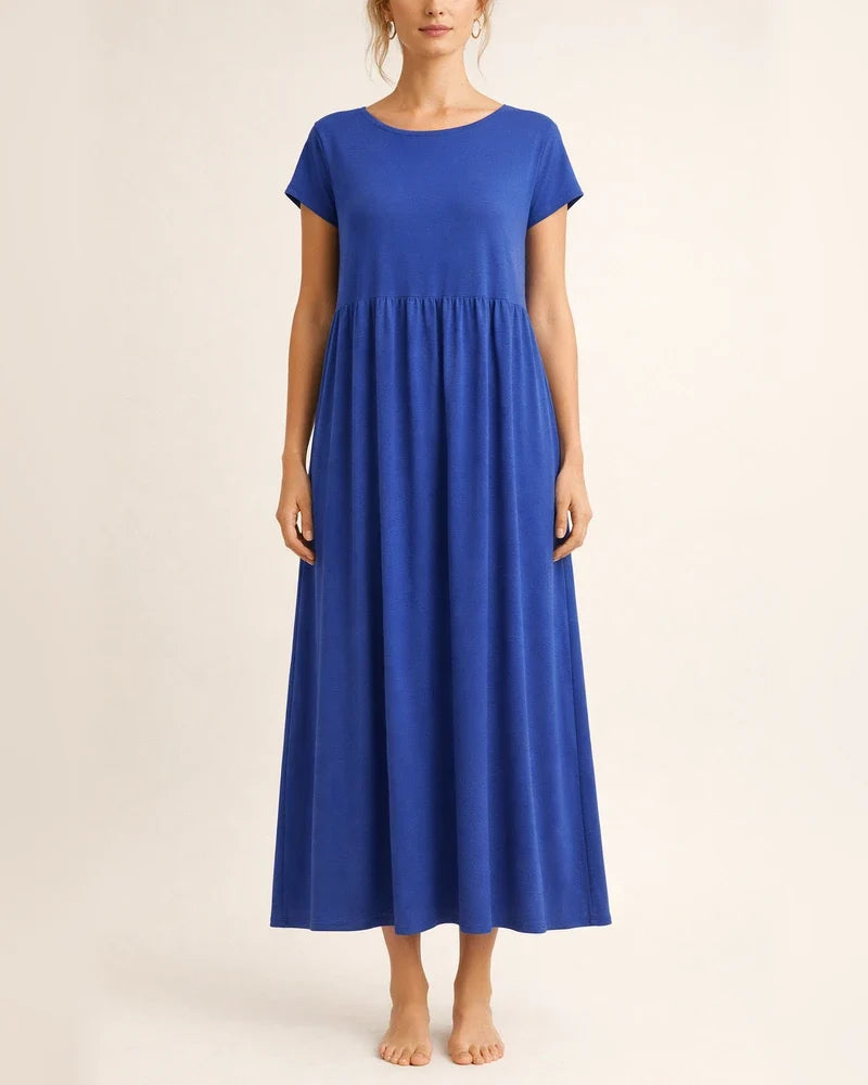 Women's New Solid Color Sleeveless Loose Dress Cotton Linen Round Neck Dresses | JRSEE:c7c0c0a2-e8f0-4d37-bdc0-05ab182dc90d