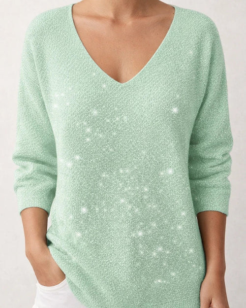 Women's New Style Drop-Shoulder V-Neck Long-Sleeve 3D Printed T-Shirt Top 3 | JRSEE:f45f5324-8a9c-4e8d-88f0-06a3eb8e234c
