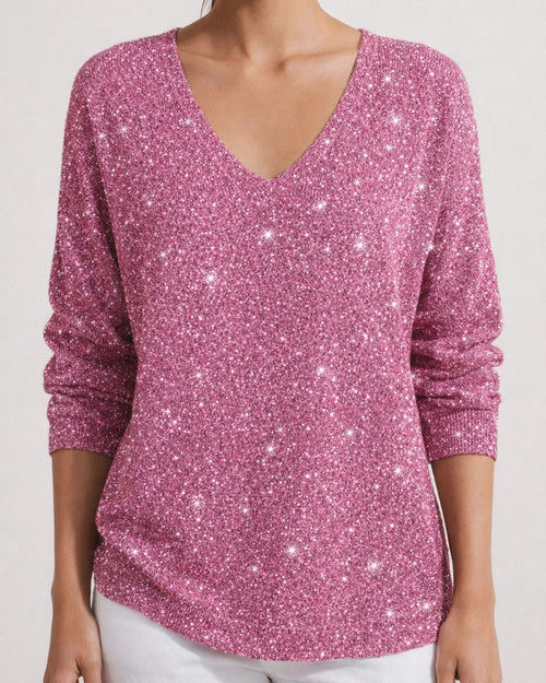 Women's New Style Drop-Shoulder V-Neck Long-Sleeve 3D Printed T-Shirt Top 3 | JRSEE:973135b5-1dd6-4c10-a512-f0605942305b