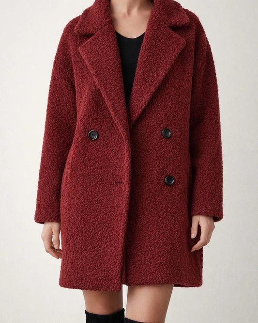 Women's New Winter Fashion Fleece Long Lapel Collar Coat | JRSEE:7c72a009-7275-43ac-955d-1bb30391e1fb