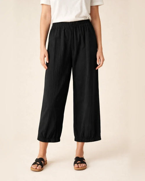 Women's Pants New Loose High-waisted Cotton and Linen Nine-minute Solid-color Pants | JRSEE:d41f3a29-4f6e-47eb-b9c3-6b7cc65f59dc