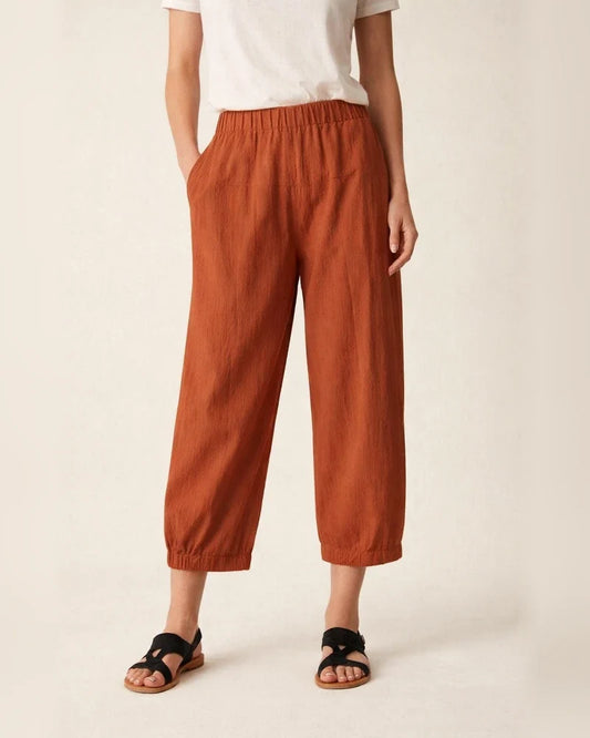 Women's Pants New Loose High-waisted Cotton and Linen Nine-minute Solid-color Pants | JRSEE:8ad930d1-0779-4731-ad8d-9ed80a0c8264