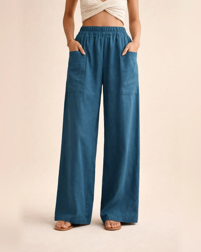 Women's Pants Solid Color Pockets Women's Solid Color Pants Elastic Pants Pants | JRSEE:4d2a2757-e0b1-4750-8f2d-7df4fc893220