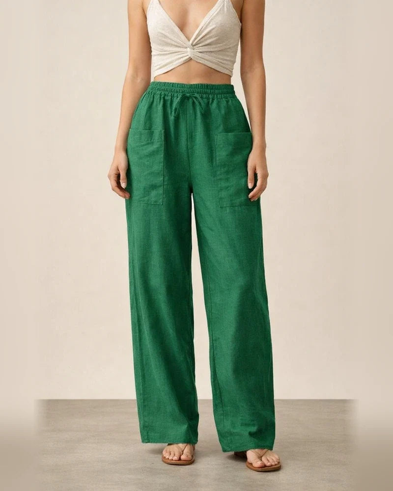 Women's Pants Solid Color Pockets Women's Solid Color Pants Elastic Pants Pants | JRSEE:65291c56-dd8a-47fb-bdfb-a92bca5eec57