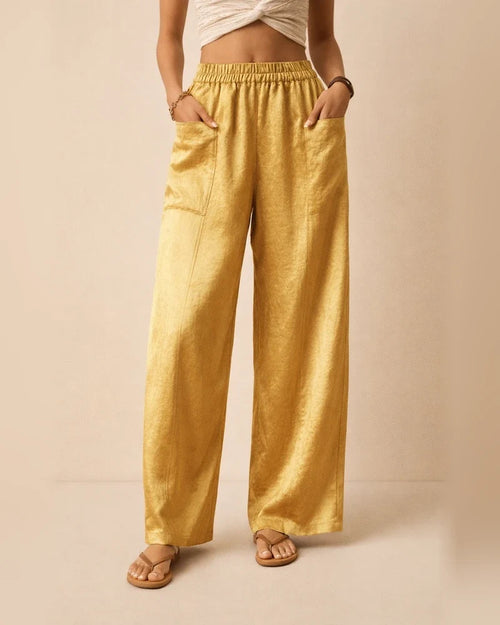 Women's Pants Solid Color Pockets Women's Solid Color Pants Elastic Pants Pants | JRSEE:b00a11e1-8be5-4723-b8c3-c9c2bb1367ba