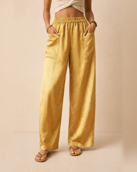Women's Pants Solid Color Pockets Women's Solid Color Pants Elastic Pants Pants | JRSEE:b00a11e1-8be5-4723-b8c3-c9c2bb1367ba