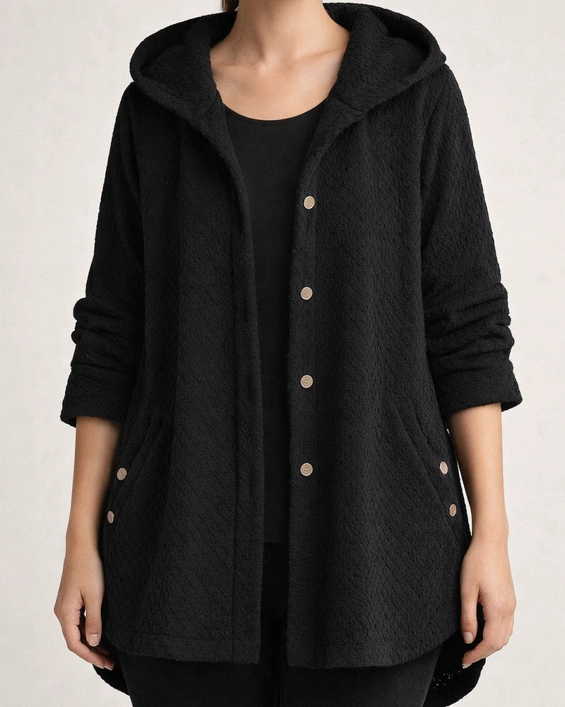 Women's Plus Size Teddy Coat Winter Coat Button Pocket Plain Outdoor Causal Long Sleeve Hoodie Regular Winter Fall Black Blue Khaki XL XXL 3XL 4XL 5XL | JRSEE:ffa4c56c-61ab-46b4-8eb8-57efa9fdb6cd