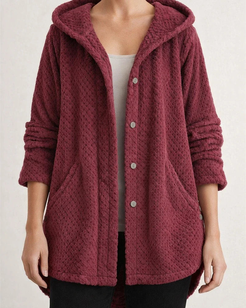 Women's Plus Size Teddy Coat Winter Coat Button Pocket Plain Outdoor Causal Long Sleeve Hoodie Regular Winter Fall Black Blue Khaki XL XXL 3XL 4XL 5XL | JRSEE:695e54dc-22c5-41af-a188-094a3b90049c