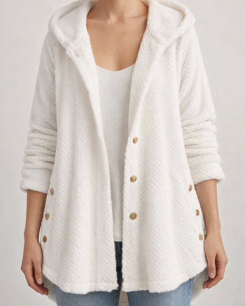 Women's Plus Size Teddy Coat Winter Coat Button Pocket Plain Outdoor Causal Long Sleeve Hoodie Regular Winter Fall Black Blue Khaki XL XXL 3XL 4XL 5XL | JRSEE:394766ac-1cca-4a75-857d-c23745f0798f
