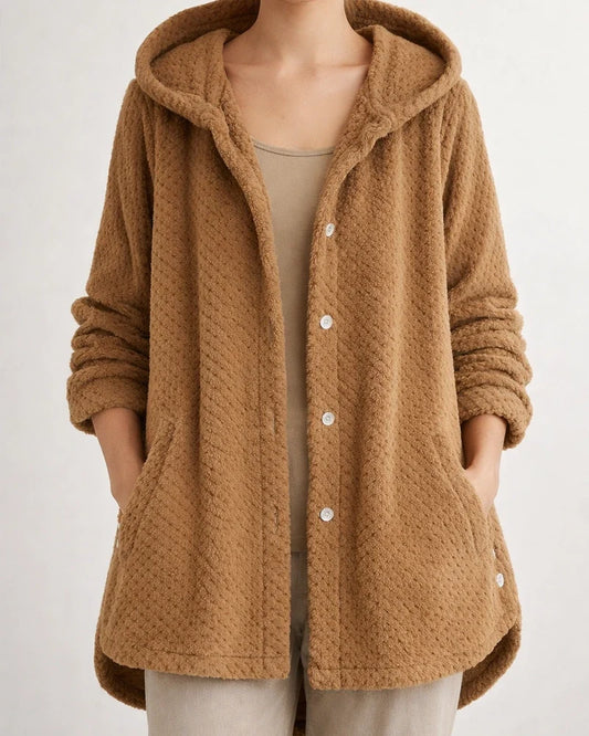 Women's Plus Size Teddy Coat Winter Coat Button Pocket Plain Outdoor Causal Long Sleeve Hoodie Regular Winter Fall Black Blue Khaki XL XXL 3XL 4XL 5XL | JRSEE:f8400ea5-2df7-473d-9a44-8373b6417b20