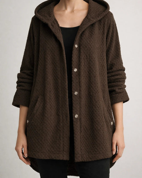 Women's Plus Size Teddy Coat Winter Coat Button Pocket Plain Outdoor Causal Long Sleeve Hoodie Regular Winter Fall Black Blue Khaki XL XXL 3XL 4XL 5XL | JRSEE:f14ee142-e26d-407b-8826-a05f6870c67f