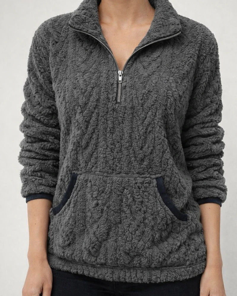 Women's Pullover Active Basic Sherpa Fleece Black Blue Purple Solid Color Plain Loose Fit Long Sleeve Fleece S M L XL XXL 3XL | JRSEE:336b65b1-6ba3-488d-82f9-5c06fa3ccbf9