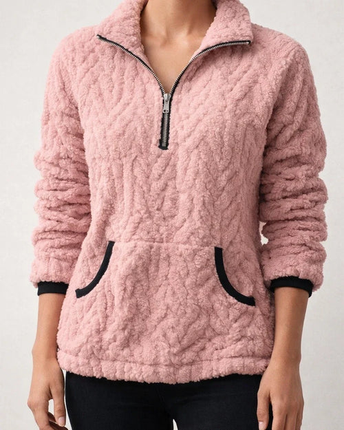 Women's Pullover Active Basic Sherpa Fleece Black Blue Purple Solid Color Plain Loose Fit Long Sleeve Fleece S M L XL XXL 3XL | JRSEE:c7d99dd4-780d-4c01-8095-30663cebf903