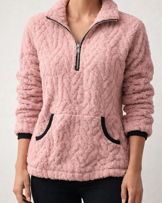 Women's Pullover Active Basic Sherpa Fleece Black Blue Purple Solid Color Plain Loose Fit Long Sleeve Fleece S M L XL XXL 3XL | JRSEE:c7d99dd4-780d-4c01-8095-30663cebf903