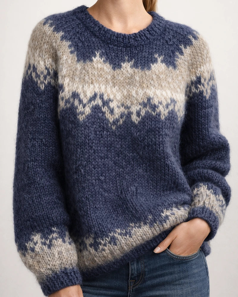 Women's Pullover Jumper Sweater Knitted Geometric Stylish Basic Casual Long Sleeve Loose Sweater Cardigans Crew Neck Fall Winter Blue Wine Black / Holiday / Going out | JRSEE:d6186c2f-9ca8-442c-8bf2-b479c79010c6