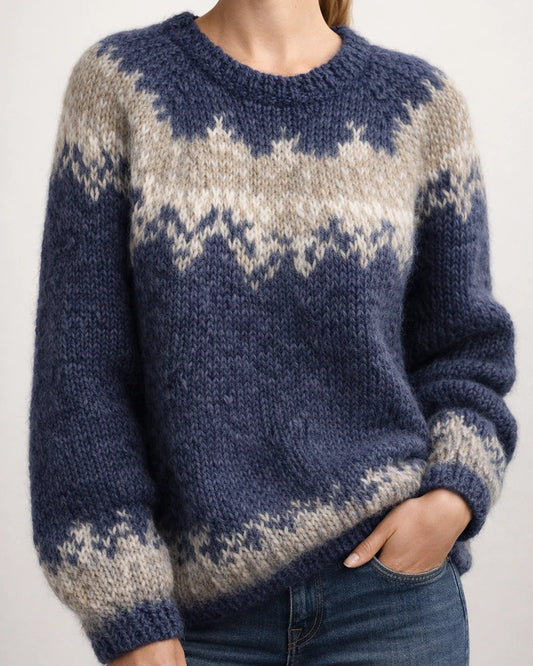 Women's Pullover Jumper Sweater Knitted Geometric Stylish Basic Casual Long Sleeve Loose Sweater Cardigans Crew Neck Fall Winter Blue Wine Black / Holiday / Going out | JRSEE:d6186c2f-9ca8-442c-8bf2-b479c79010c6