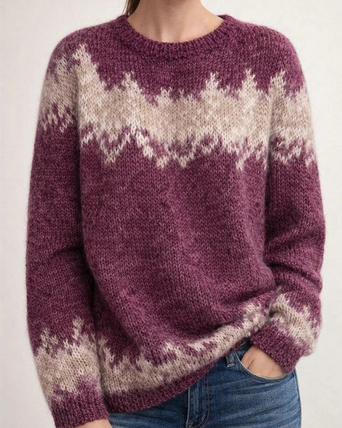 Women's Pullover Jumper Sweater Knitted Geometric Stylish Basic Casual Long Sleeve Loose Sweater Cardigans Crew Neck Fall Winter Blue Wine Black / Holiday / Going out | JRSEE:82731c58-28a4-4e1e-90da-220ac331189b