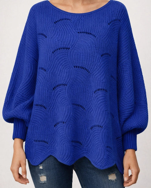 Women's Pullover Sweater Jumper Hollow Out Knitted Solid Color Stylish Basic Casual Long Sleeve Plus Size Lantern Sleeve Oversized Sweater Cardigans Boat Neck Fall Spring Summer Yellow Blushing Pink | JRSEE:d4d87da9-dbd3-44f0-9ddb-fe5e8eaf3932
