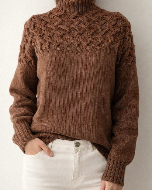 Women's Pullover Sweater jumper Jumper Cable Knit Knitted Pure Color Turtleneck Stylish Casual Outdoor Daily Winter Fall Green Blue S M L / Long Sleeve / Regular Fit / Going out | JRSEE:3192c639-7ba9-45fa-956d-5220ffa32c40