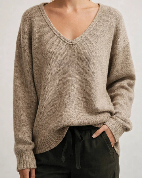 Women's Pullover Sweater Jumper Knitted Solid Color Stylish Basic Casual Long Sleeve Regular Fit Sweater Cardigans V Neck Fall Winter Purple Yellow Gray / Holiday | JRSEE:95e700df-8dd6-46a0-b930-82e9c4e5c433