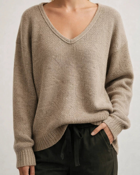 Women's Pullover Sweater Jumper Knitted Solid Color Stylish Basic Casual Long Sleeve Regular Fit Sweater Cardigans V Neck Fall Winter Purple Yellow Gray / Holiday | JRSEE:95e700df-8dd6-46a0-b930-82e9c4e5c433
